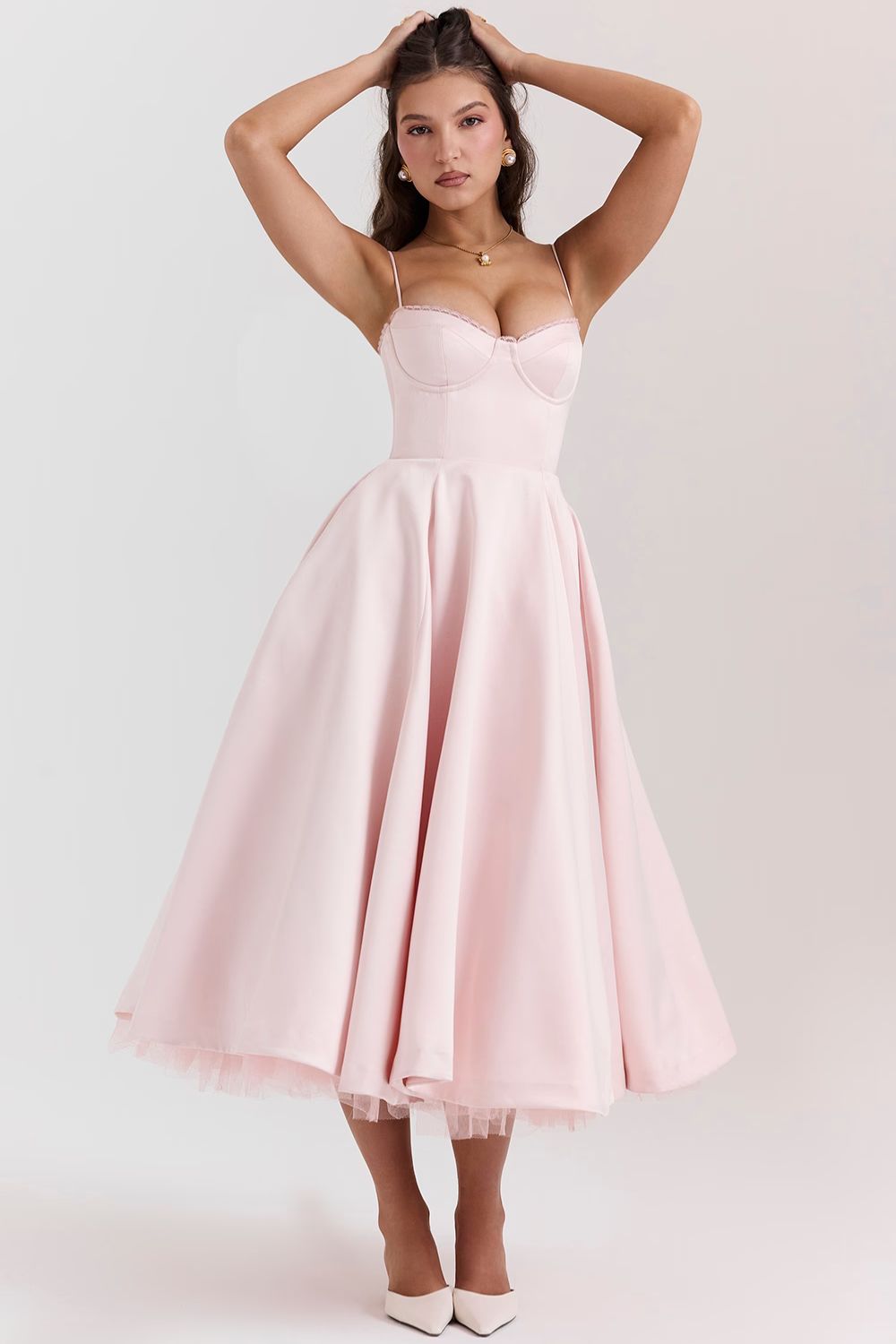 Selene Midi Jurk - Blush