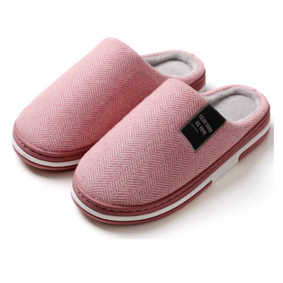 Vrijetijdslippers Heren Warme Maat 42 Pantoffels Sloffen Roze