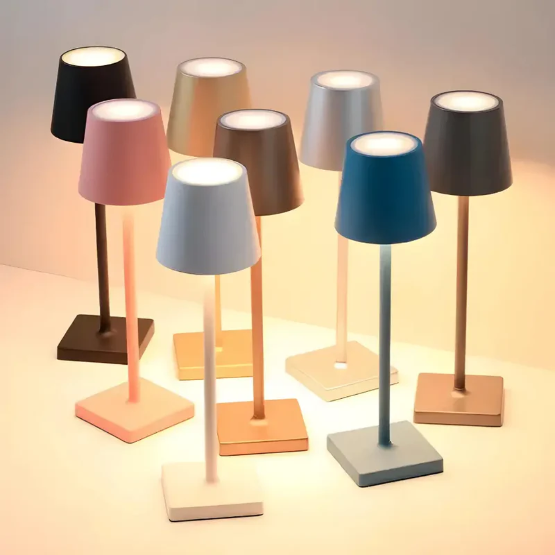 Draadloze Oplaadbare Tafellamp met Touchbediening – Scandinavisch Design, Waterdicht en Energiezuinig