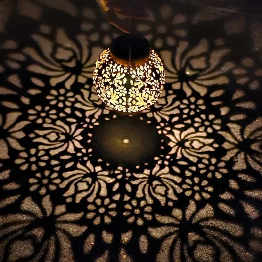 Weerbestendige LED Solar Hanglamp Voor Tuin Met Warm Licht