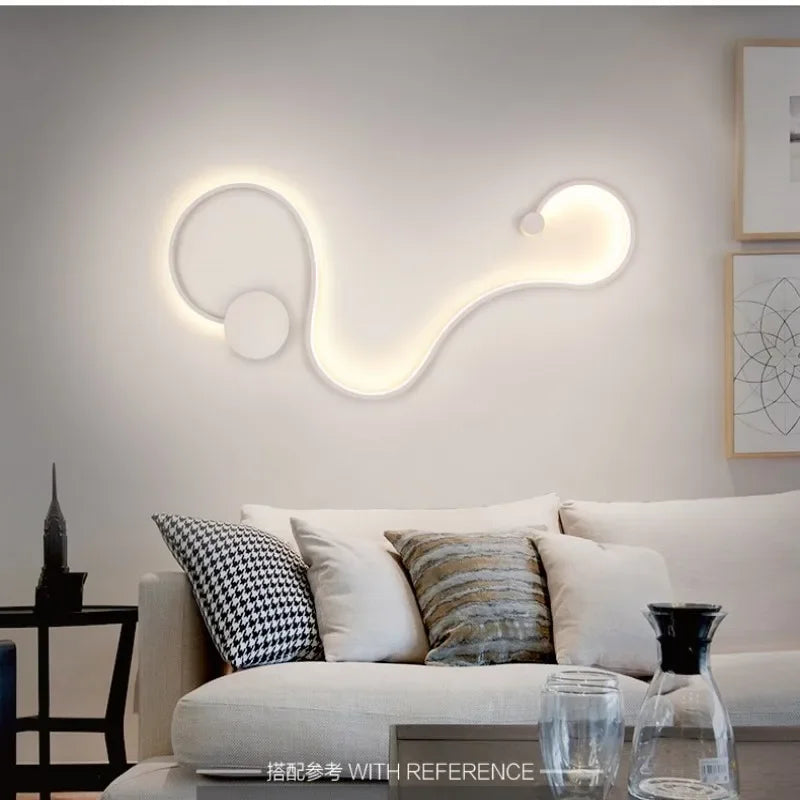 Moderne Led Wandlamp Voor Eigentijdse Woonruimtes Met Licht