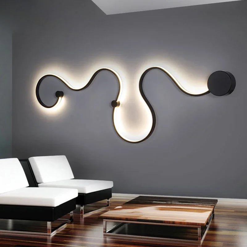 Moderne Led Wandlamp Voor Eigentijdse Woonruimtes Met Licht