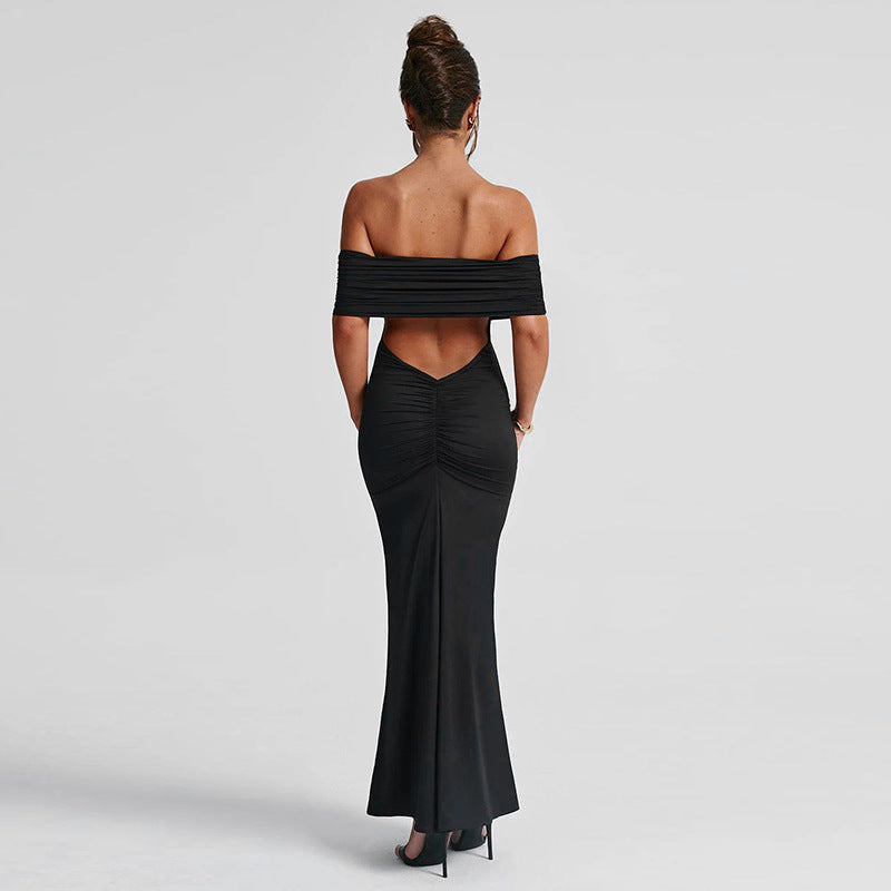 Dames WW Adembenemende Avondjurk Zwarte Midi 36 Met Glitter