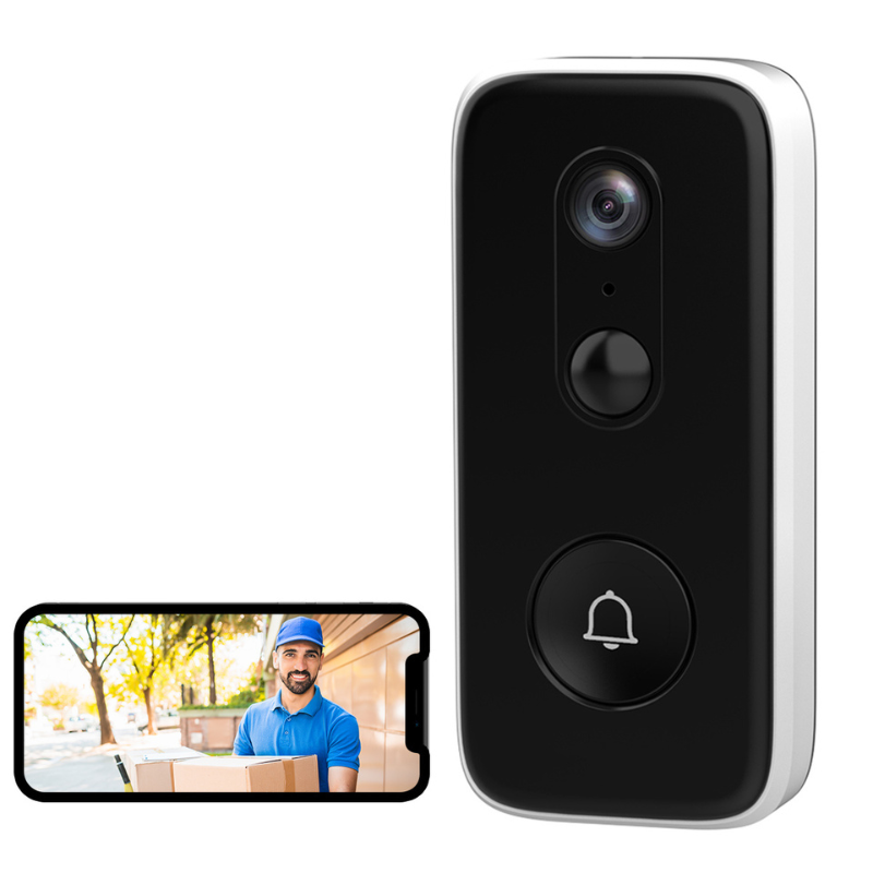 Draadloze Deurbel met 3MP Camera voor Buiten Veiligheid