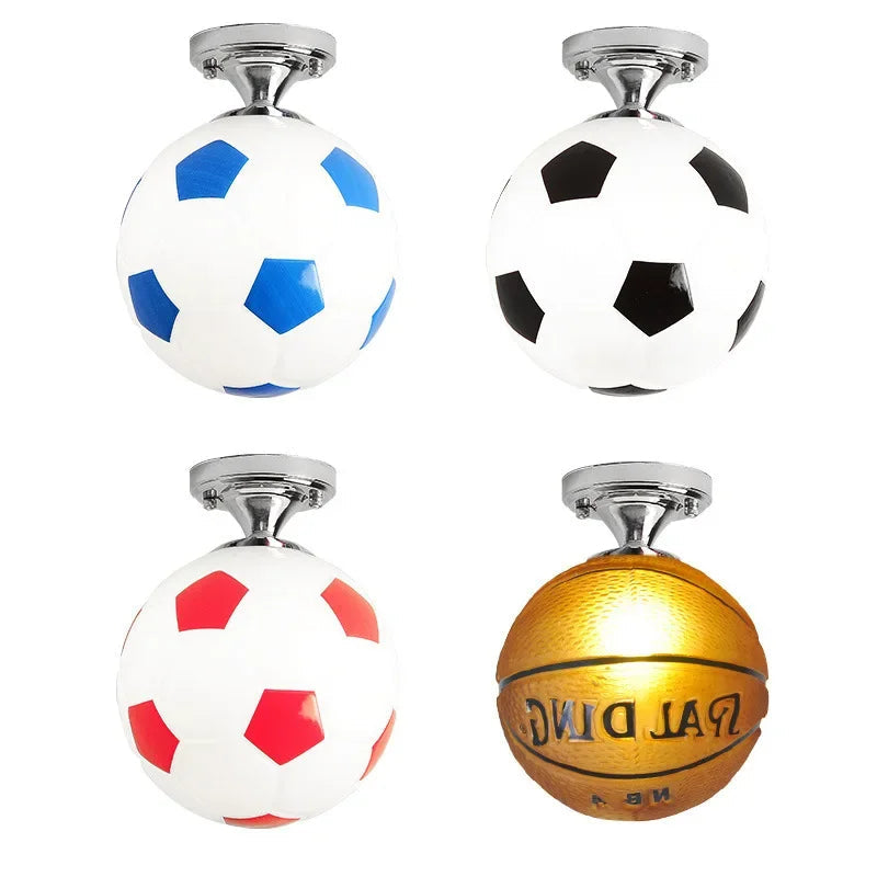 Voetbal LED Plafondlamp Dimbaar Voor Een Vrolijke Kinderkamer