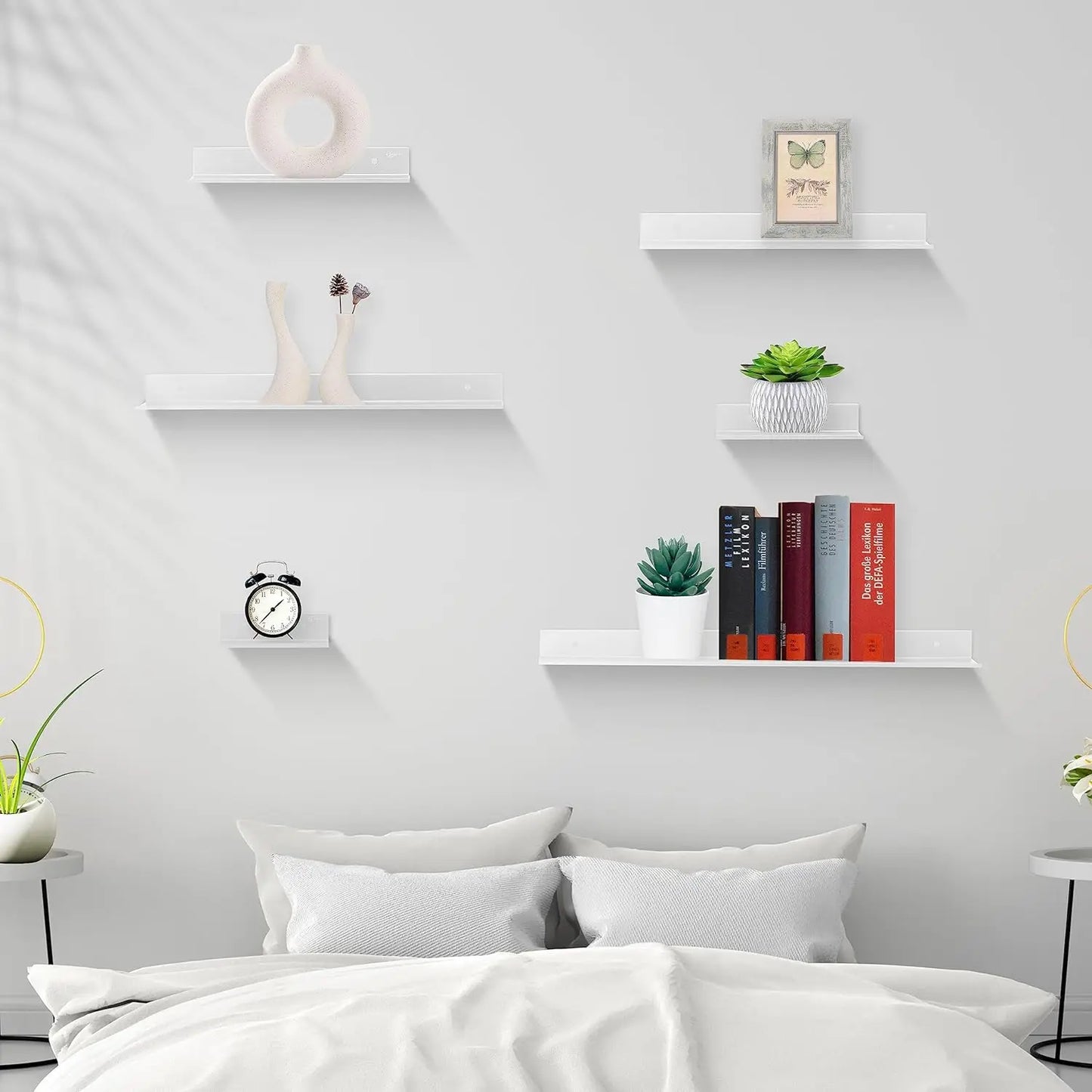 Wandplank Zonder Boren Voor Badkamer En Keuken Wit Hout Metaal