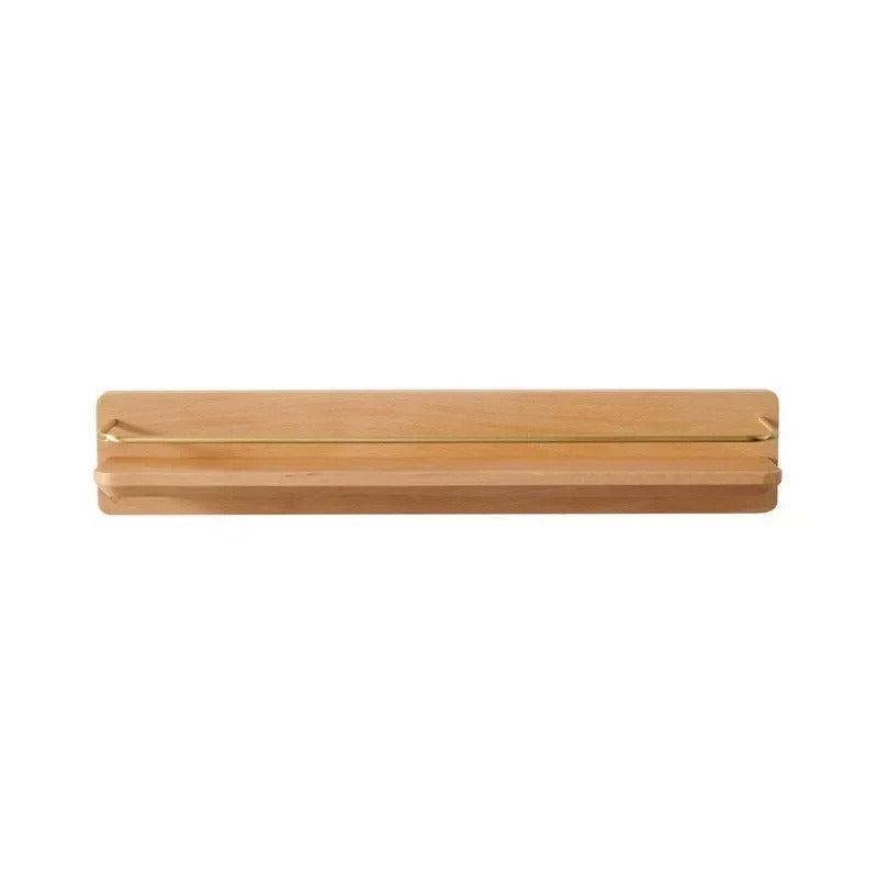 Wandplanken van Bamboe voor Badkamer Ruimtebesparend en Duurzaam Bruin A 45cm