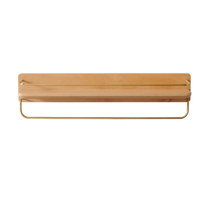 Wandplanken van Bamboe voor Badkamer Ruimtebesparend en Duurzaam Bruin B 60cm