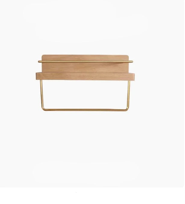 Wandplanken van Bamboe voor Badkamer Ruimtebesparend en Duurzaam Bruin B 30cm
