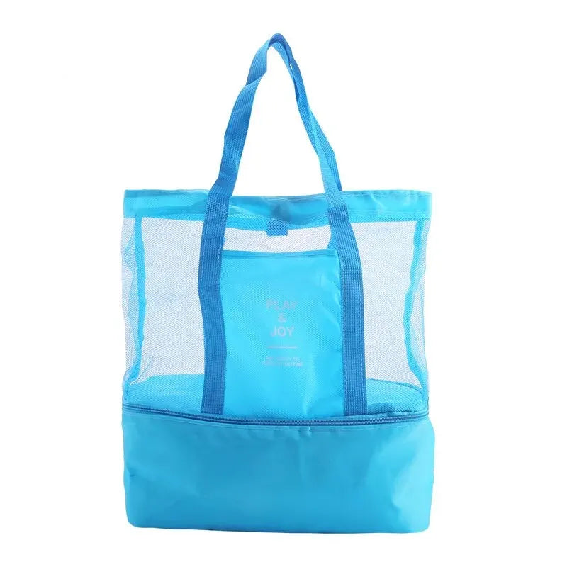 Waterdichte Tote Bag met Dubbele Laag voor Zwemmen en Picknicks Donkerblauw