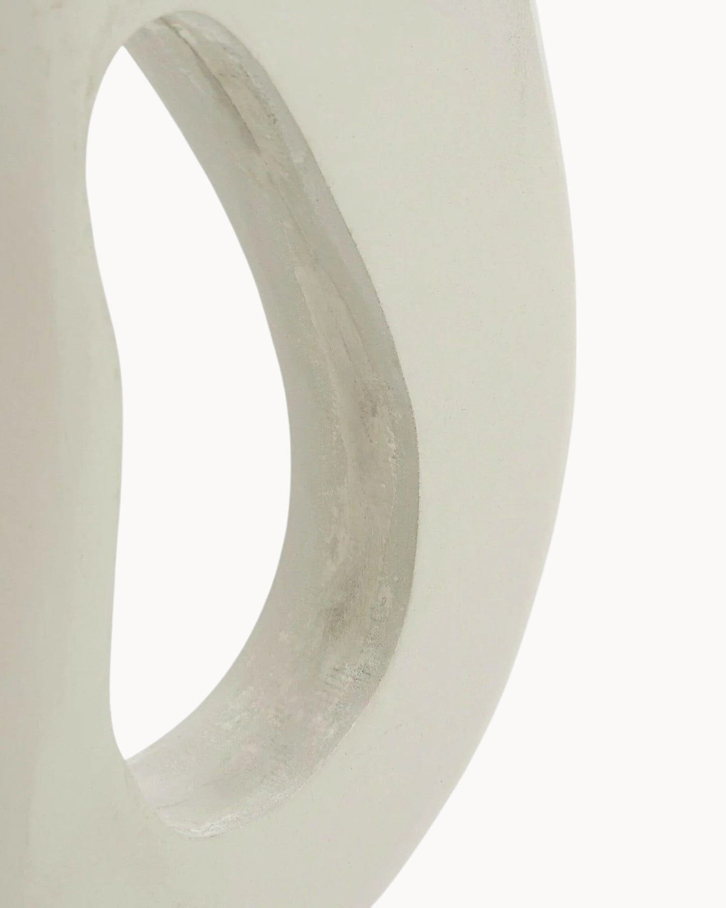 Pastina-Ornament van Mangohout gebroken Wit L6,5 x B16,5 x H37,5 cm