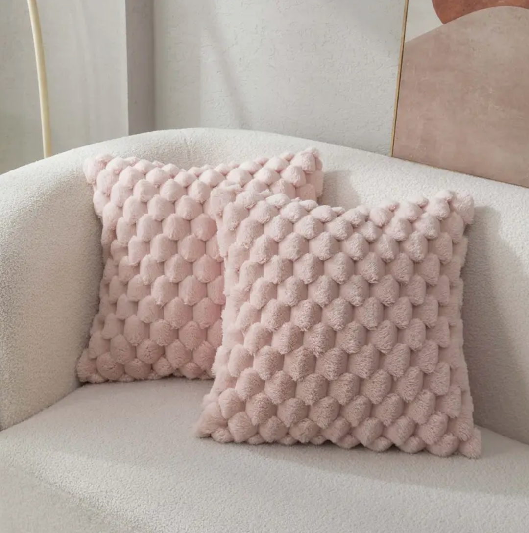 Zacht Kussen Met Donzige Kussensloop Voor Ultiem Comfort roze