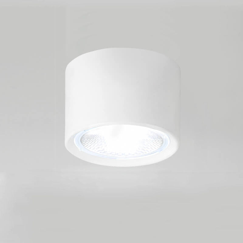 Zwarte LED Plafondlamp Verstelbare Plafonniere Vlakke Montage Wit