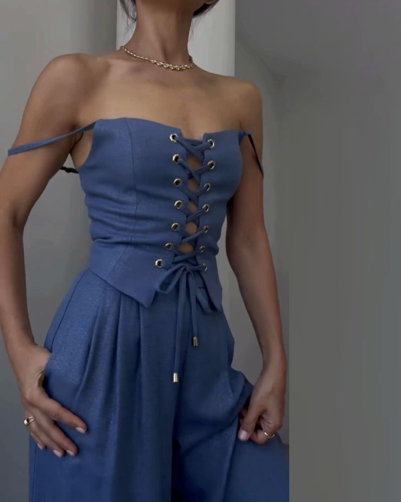 Oasis String Top Twee-delige Set voor Stijlvolle Outfits