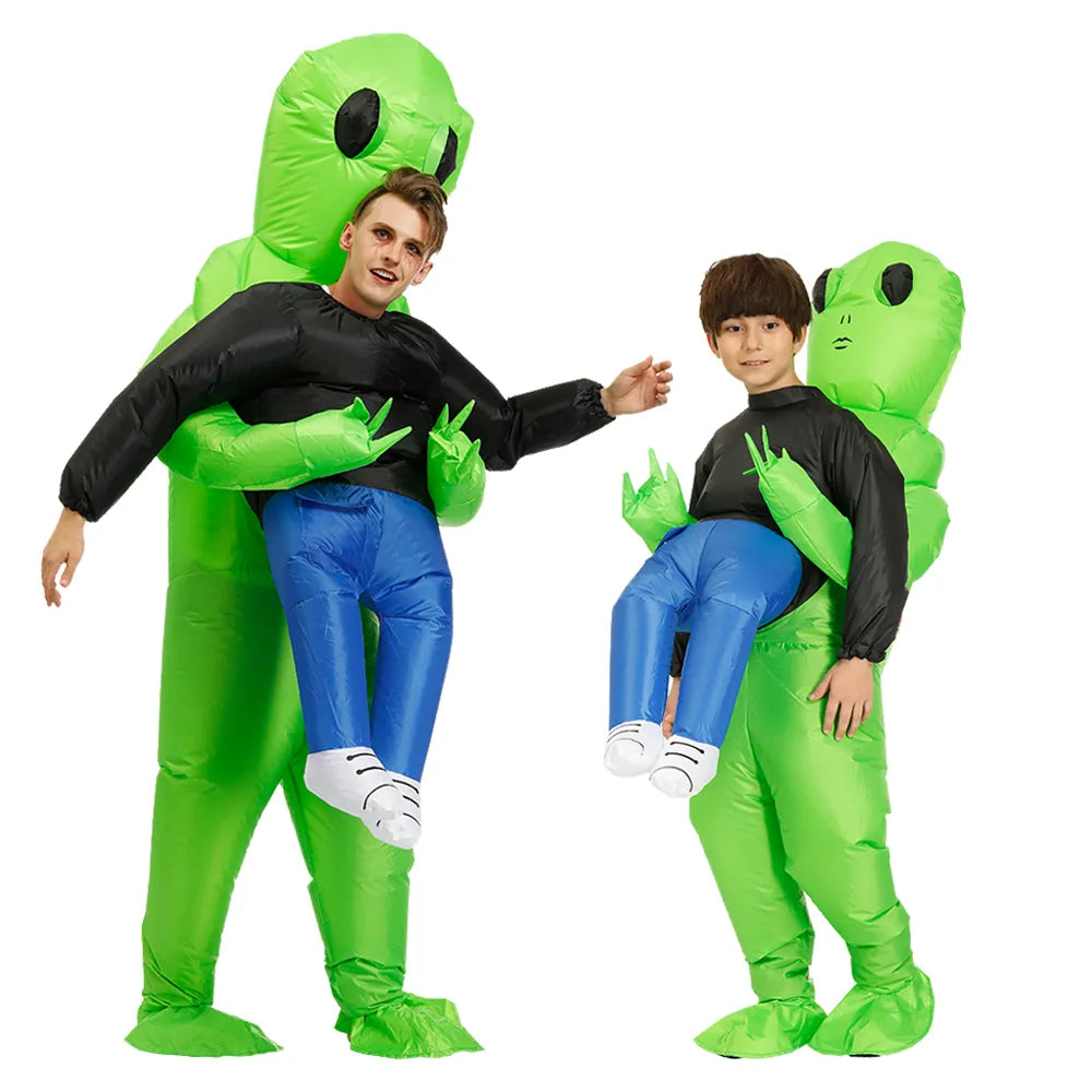 Alien Kostuum Opblaasbaar Feest Carnaval Kids Volwassenen Gekkigheid