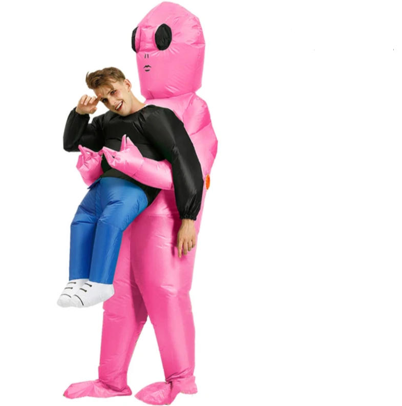 Alien Kostuum voor carnaval (Kids & Adults) in de kleur Groen voor in stijl geschikt voor alle seizoenen.