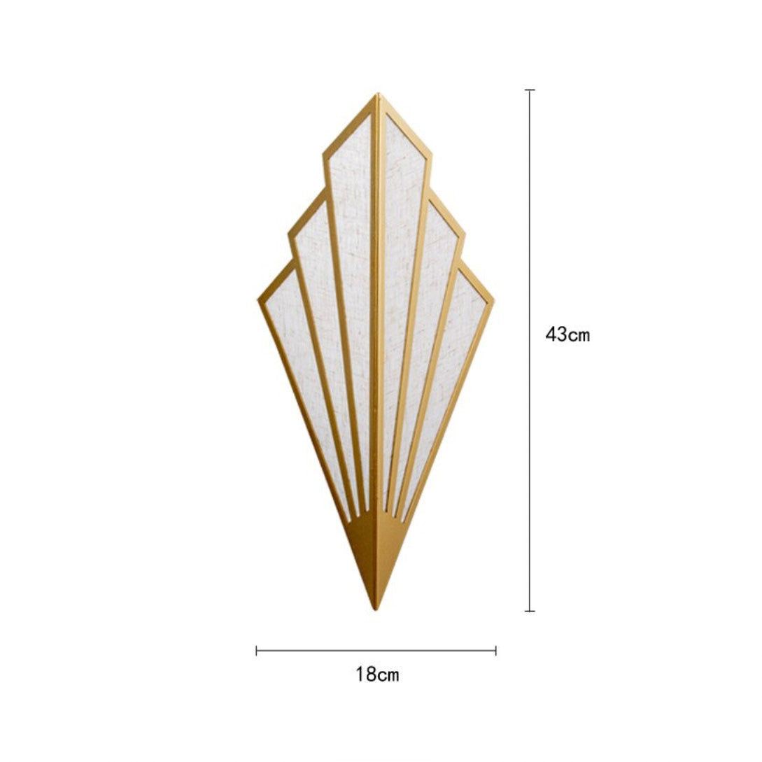 Design Triangulaire LED Wandlamp Van Gekleurd Metaal
