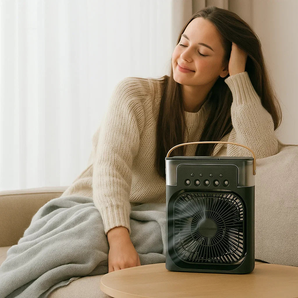 Draagbare Mini Airconditioner Voor Koele Zomerse Comfort