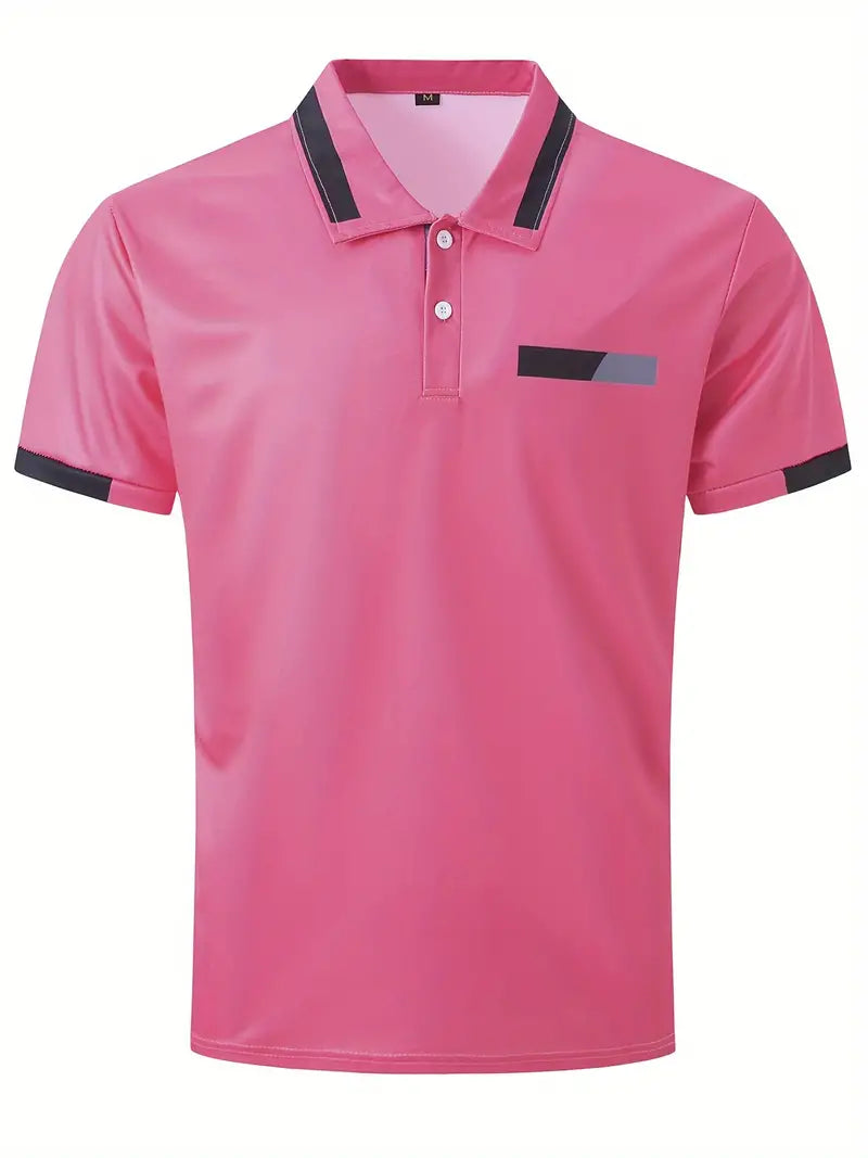 Heren T Shirt Katoen Kleurblok Casual Sportstijl