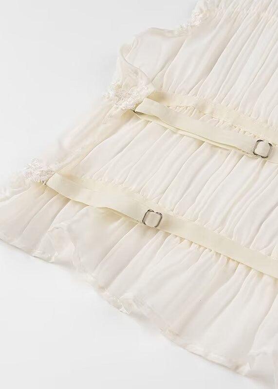 Sahara Set Voor Vrouwen - Luxe Chiffon Haltertop en Rok
