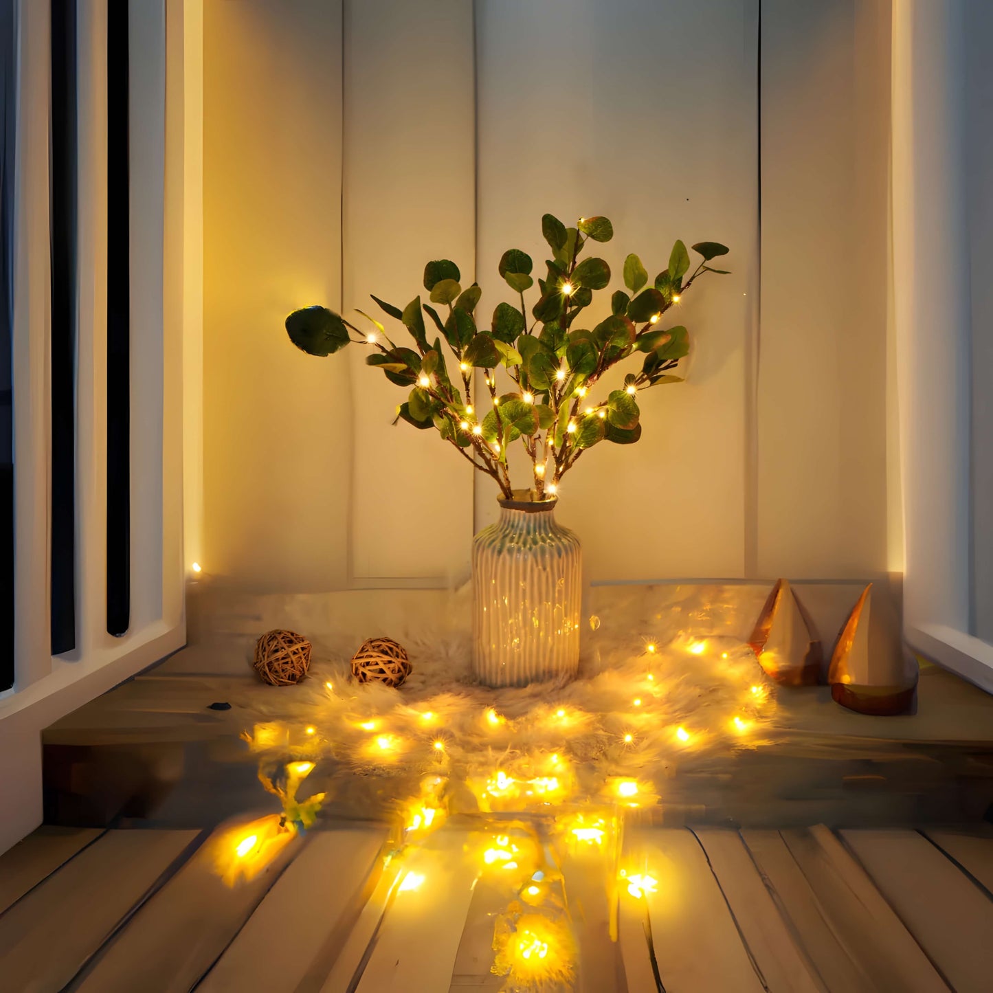 StarryDreams – Sfeervolle Olijftak Verlichting voor Decoratie