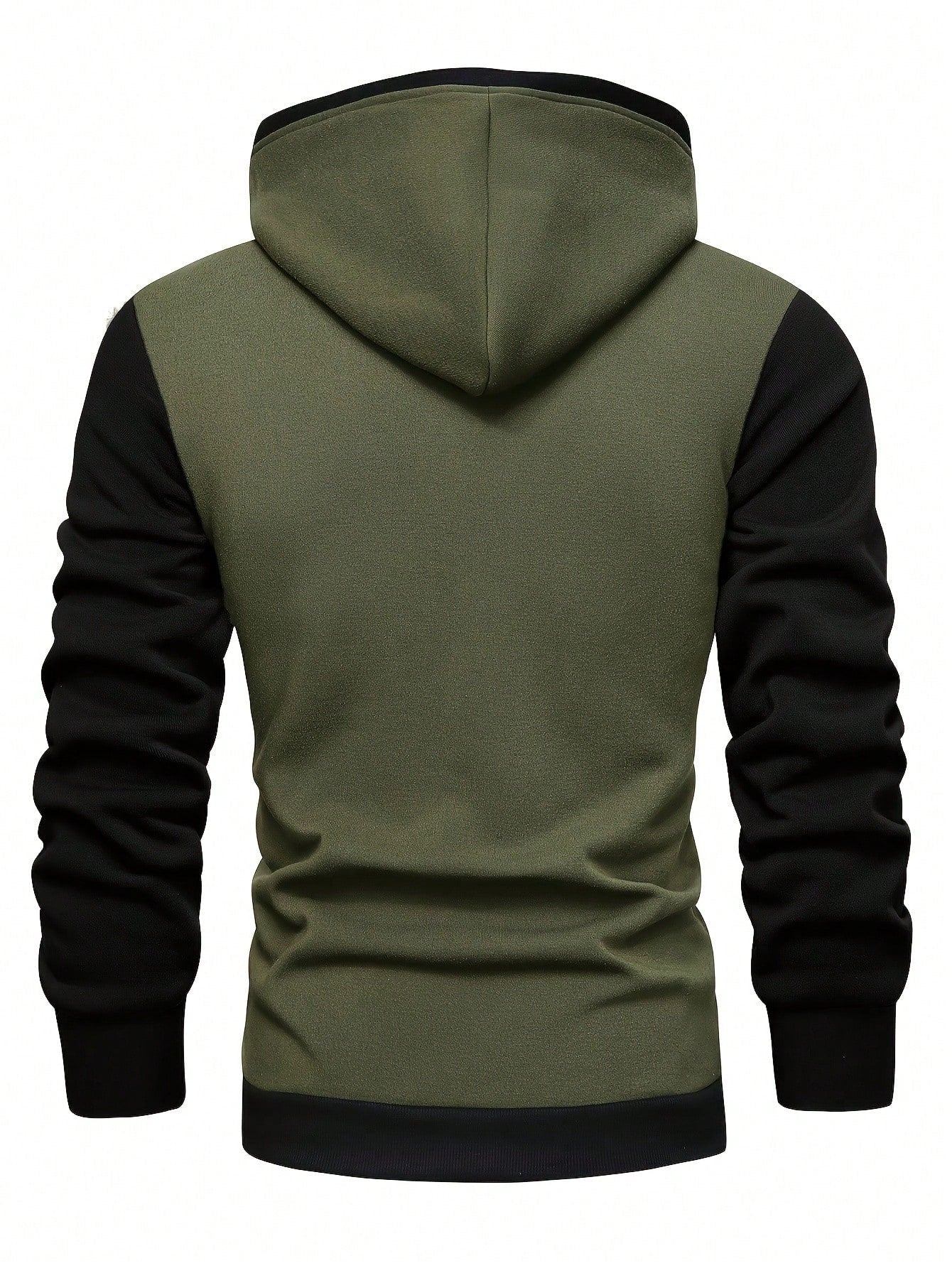 Heren Hoodie Kleurenblokken Ademende Stretchstof Pasvorm