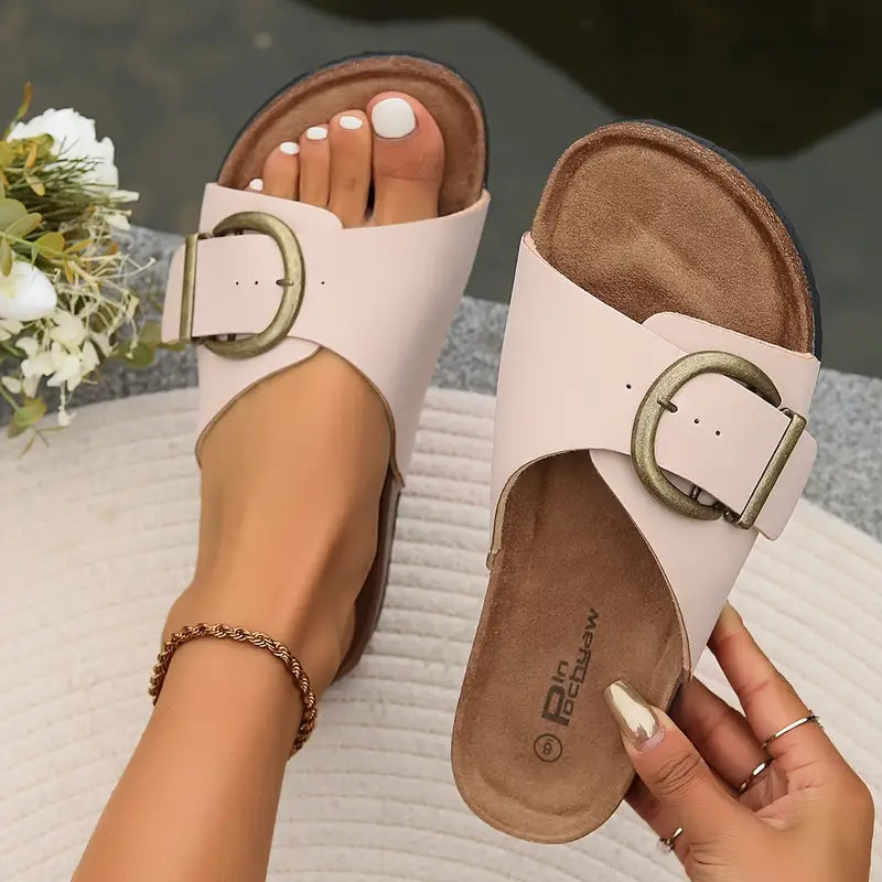 Dames Dichte Sandalen voor Optimaal Comfort Lichtroze Grijs