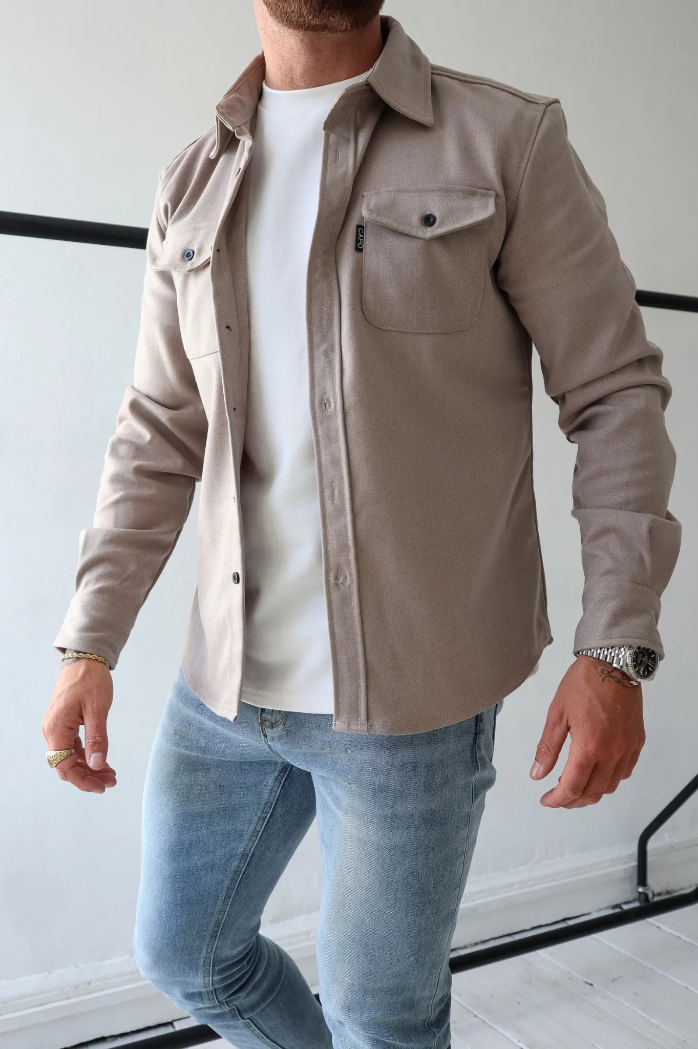 Modern overhemdjack voor heren - Veyron