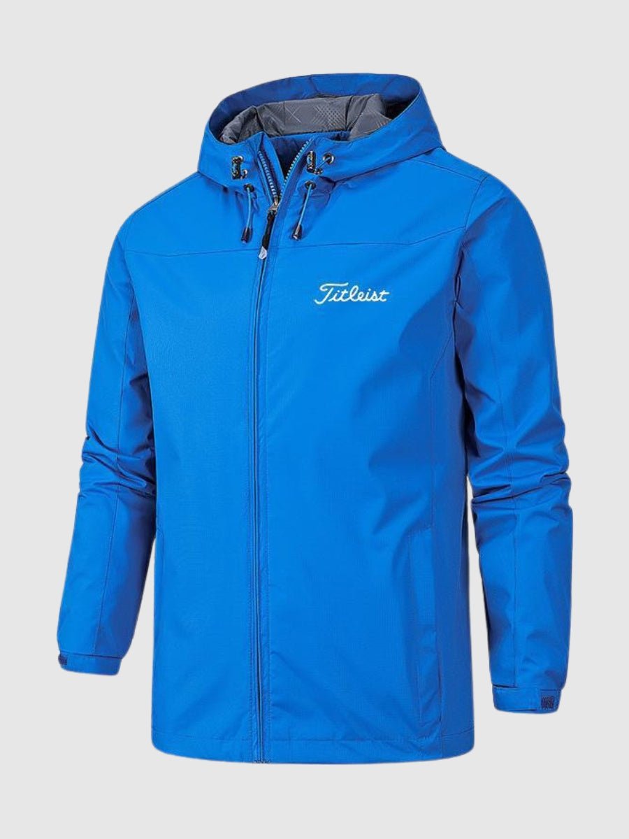Unisex Regenjas – Zwarte Waterdichte Jas met Modern en Strak Ontwerp Blauw