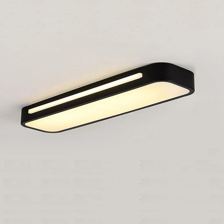 Moderne Nordic Minimalistische Lange LED Dimbare Plafondverlichting