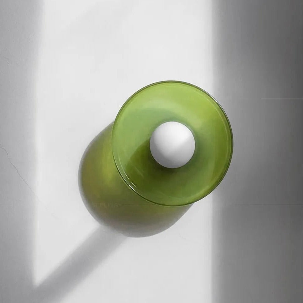 Italiaanse Retro Plafondlamp Glas IJzer Voor Vintage Sfeer GROEN