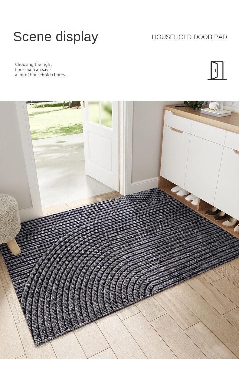 Moderne, Noordse stylish PVC voetmat │ Niet-slip vloermat voor de ingangruimte │ Zandverwijderende voetkussen