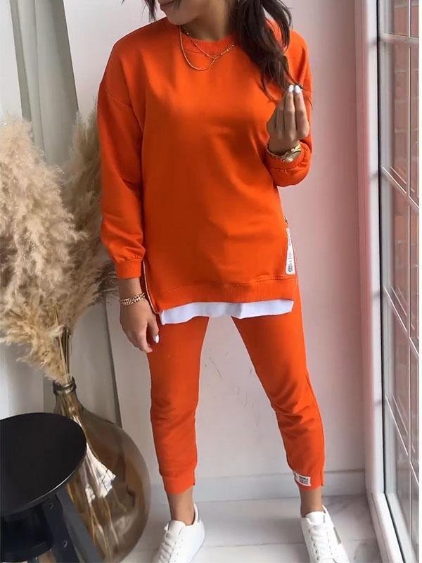 Donna | Comfortabele Loungewear Set voor Relaxte Dagen Oranje