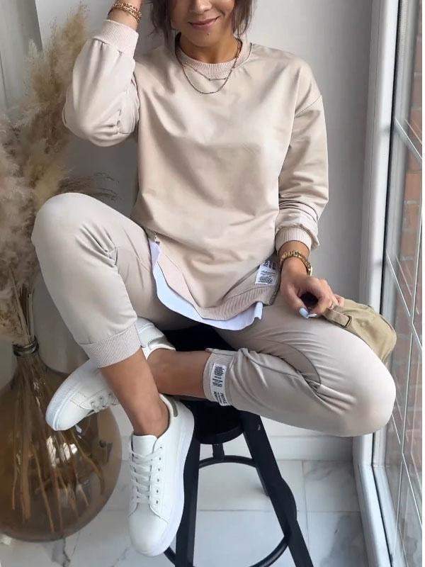 Donna | Comfortabele Loungewear Set voor Relaxte Dagen Khaki