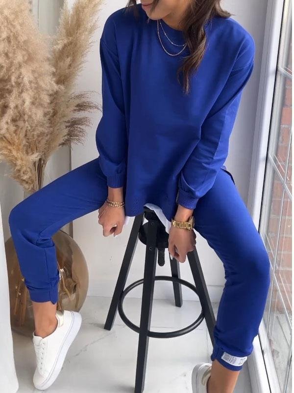 Donna | Comfortabele Loungewear Set voor Relaxte Dagen Blauw