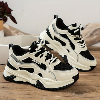 Maleni - Stijlvolle Dames Sneakers Met Hoge Zool