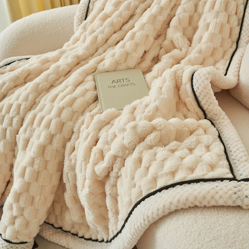 Dikke Koraalfleece Omkeerbare Dekentje Blankets SEREIN