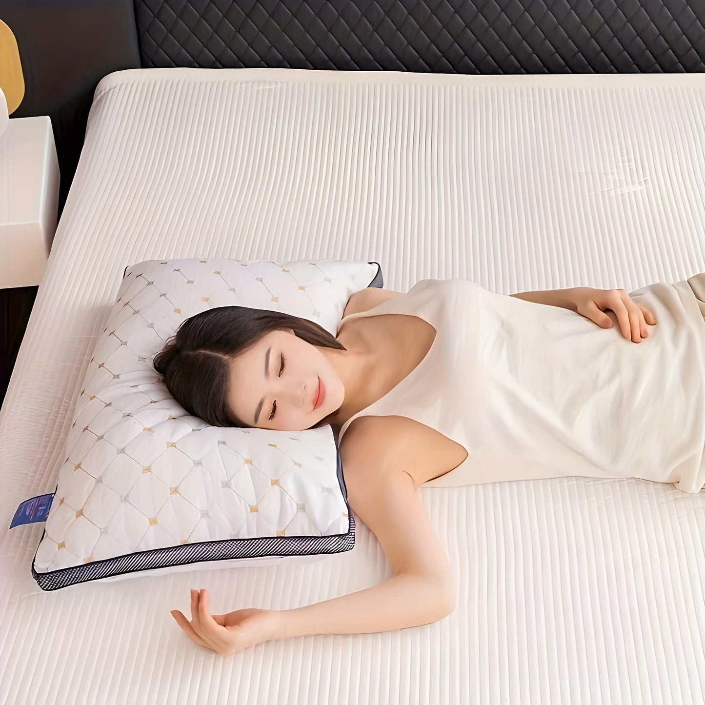 Ergonomisch Neksteunpillow voor Zijslapers - Hypoallergeen, Wasbaar, Beste Kussen voor Nekpijn Pillows SEREIN