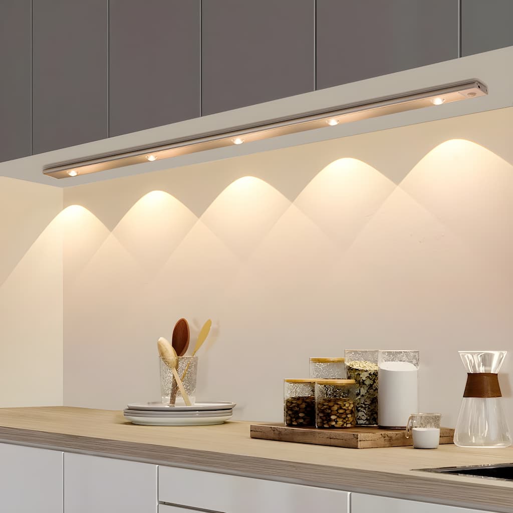 Draadloze LED Lamp met Bewegingssensor – Oplaadbare Draadloze Tafellamp Dimbaar Licht zonder Snoer Zilver