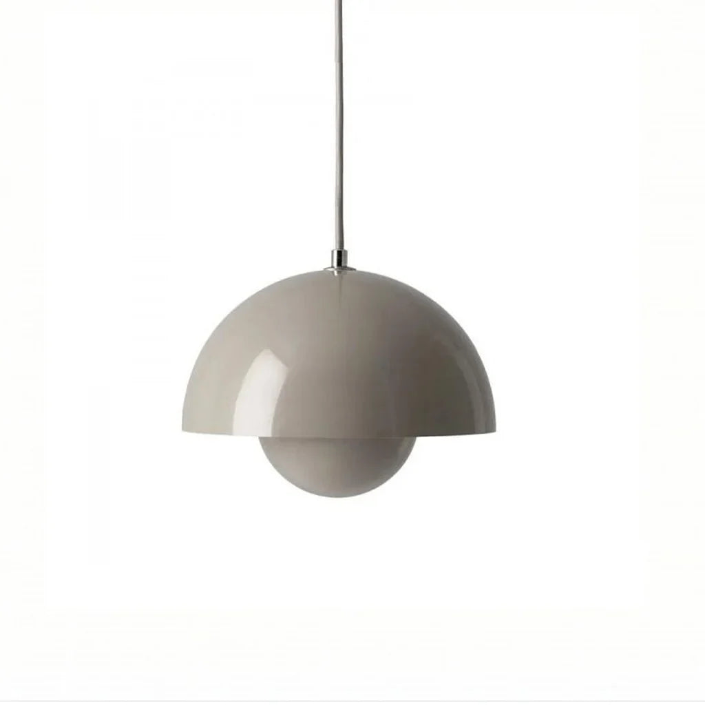 Solora | Moderne Bloemknop Hanglamp Beige grijs Dia 23CM*H16CM
