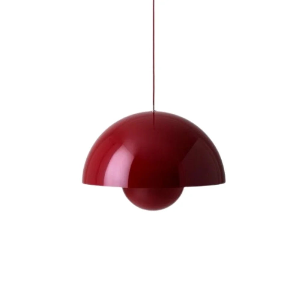 Solora | Moderne Bloemknop Hanglamp Rood Dia 23CM*H16CM