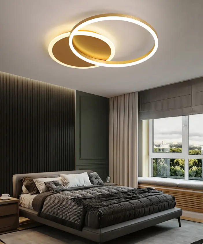 Plafondlamp Goud Geïntegreerde LED-verlichting 2 of 3-delig