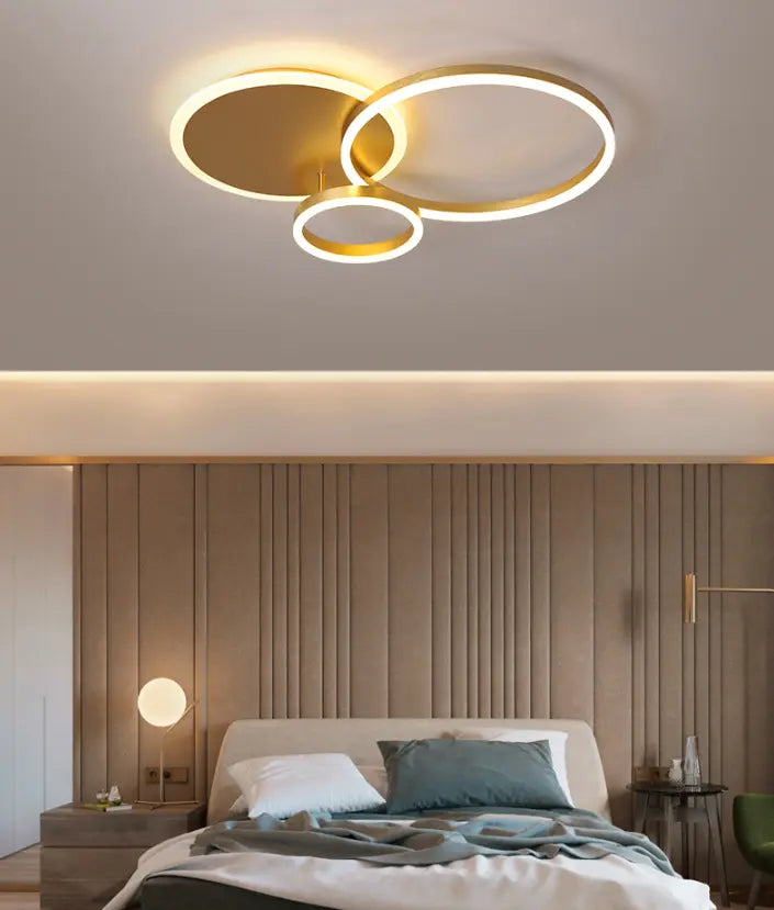 Plafondlamp Goud Geïntegreerde LED-verlichting 2 of 3-delig