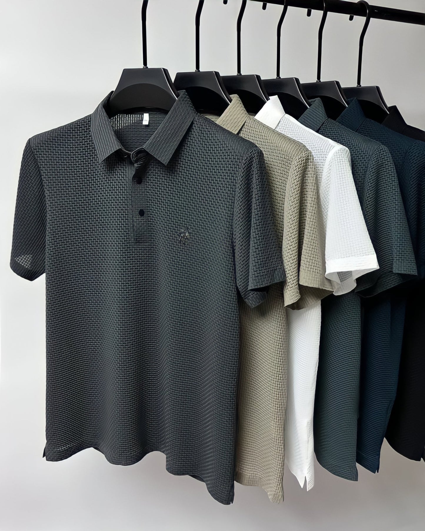 Heren Poloshirt Slim Fit Katoen Poloshirts SEREIN