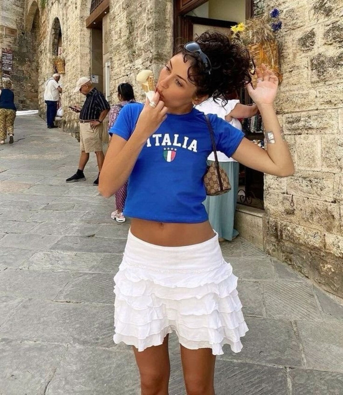 Klassiek Italië Top Mouwloos Voor Casual Outfits Y2K Vibe SEREIN