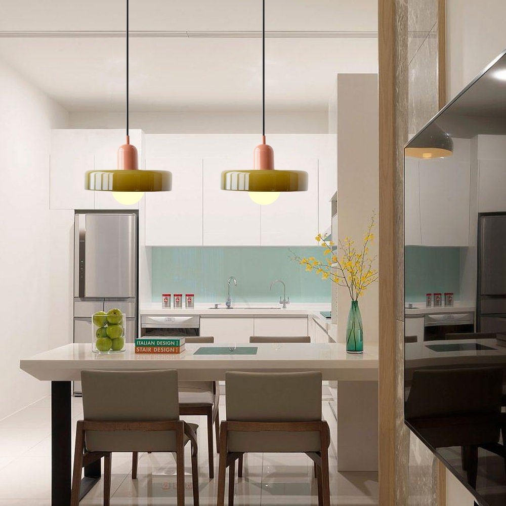 Bauhaus Hanglamp Van Gekleurd Glas Voor Modern Interieur Pendant light SEREIN