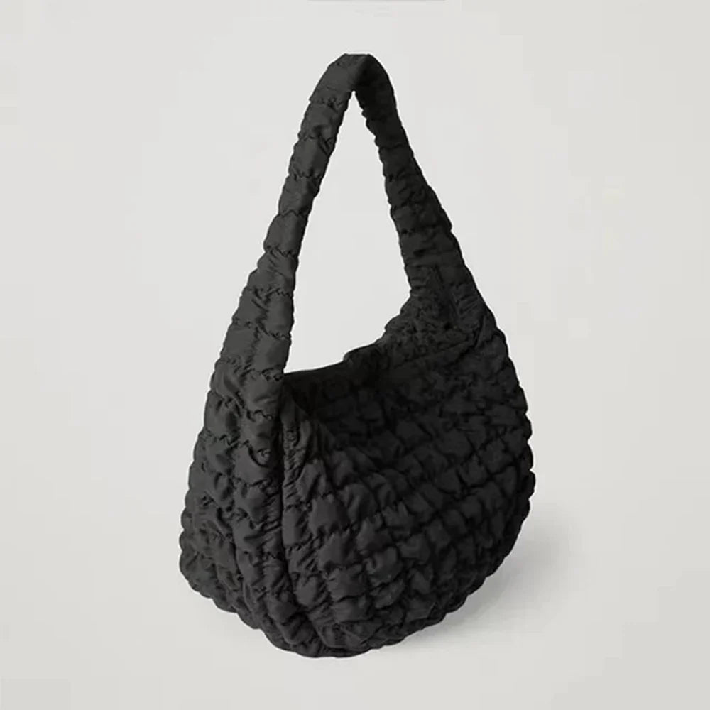 Unisex Dons Schoudertas Lichtgewicht Zwart Voor Reizen Zwart