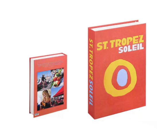 Set van 12 Decoratieve Boeken voor Stijlvolle Interieur – Perfecte Decoratie voor Salontafel en Presentatie Decoratieve Boeken SEREIN St.Tropez Soleil