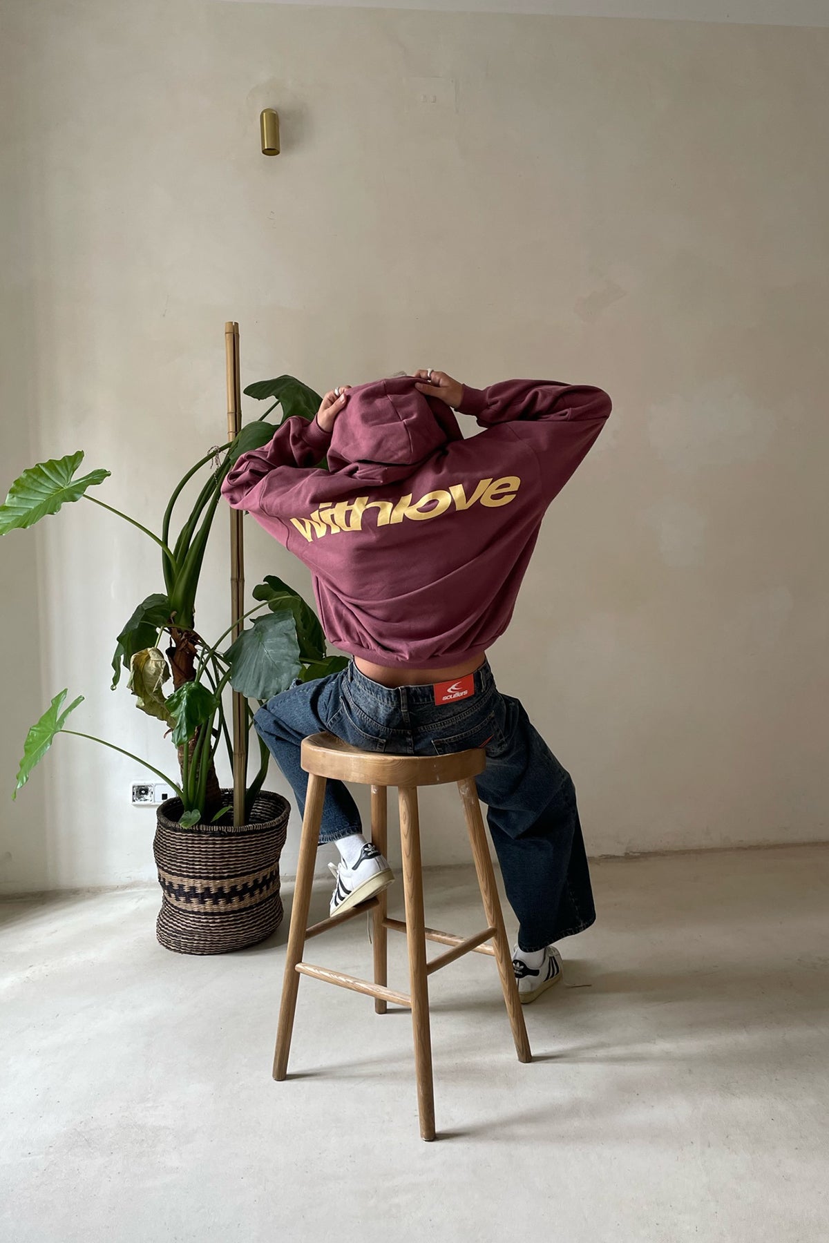 Dames Hoodie Symbool van Zelfliefde Ontspannen Pasvorm