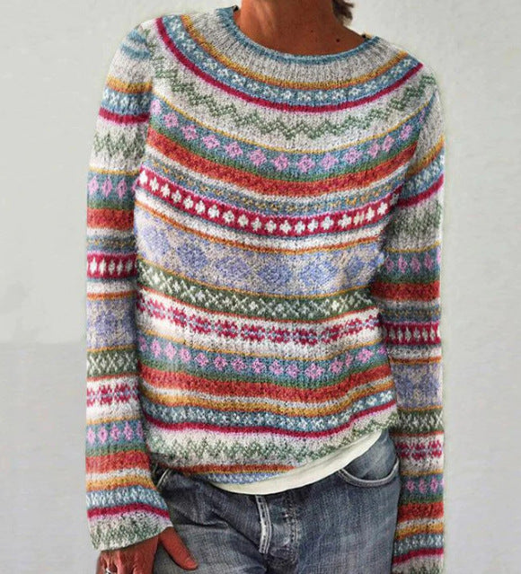 Dames Trui Warme Wollen met Zachte Warmte Blauw